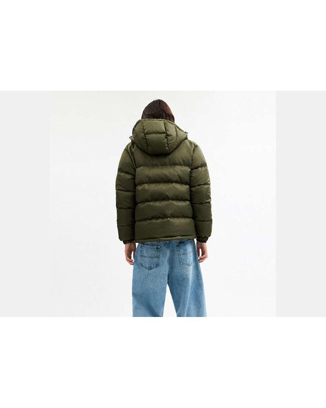 COACH Green Tonal Signature Down Jacket for men