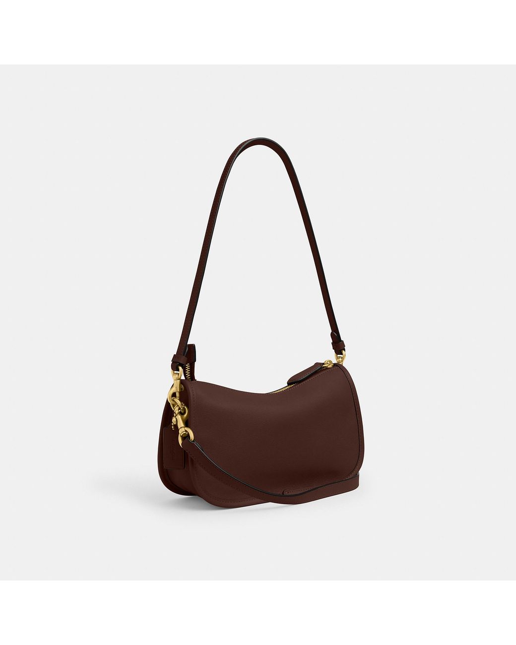 COACH Brown Natural Grain Leather Waverly Bag