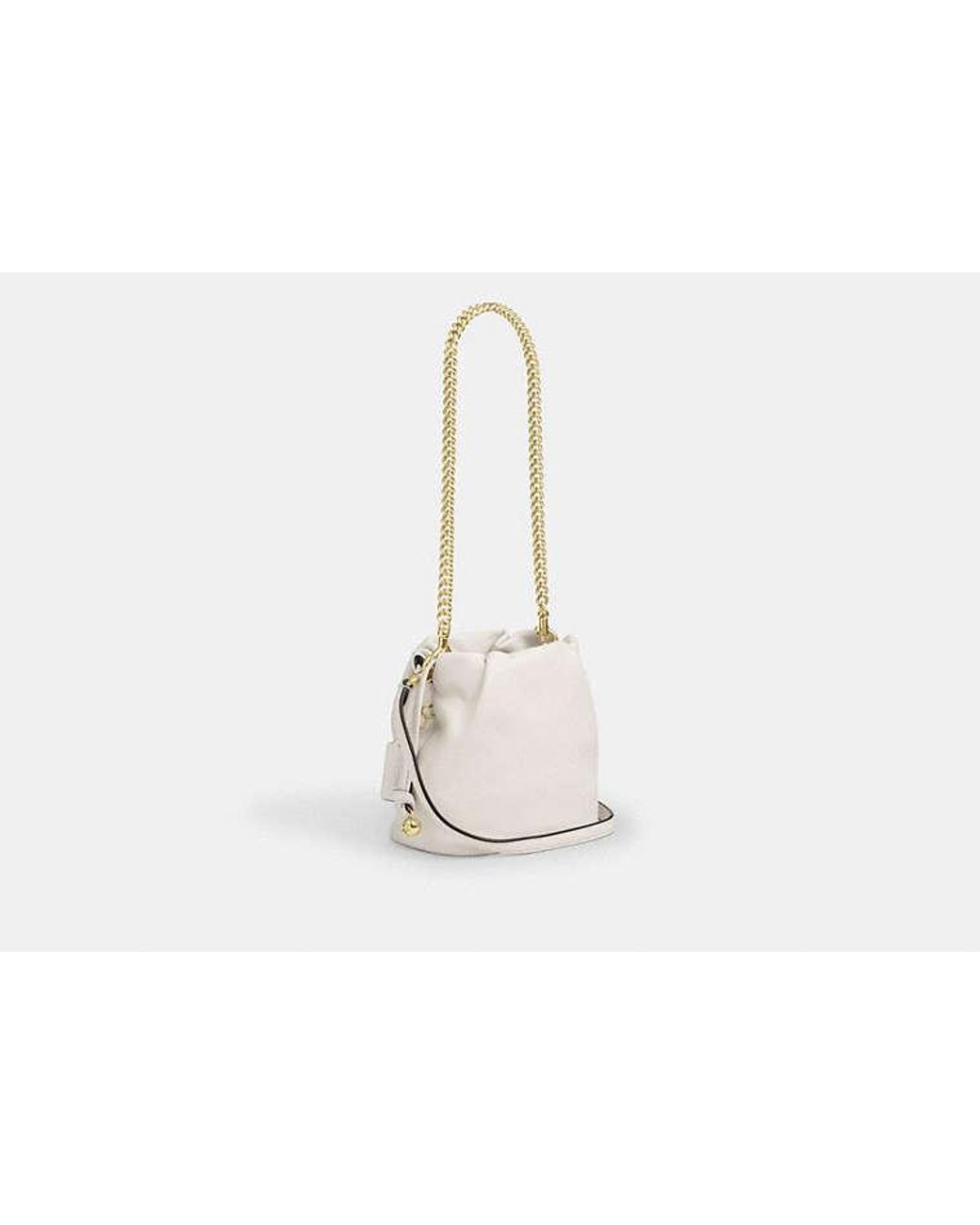 COACH Black Faye Mini Drawstring Bag
