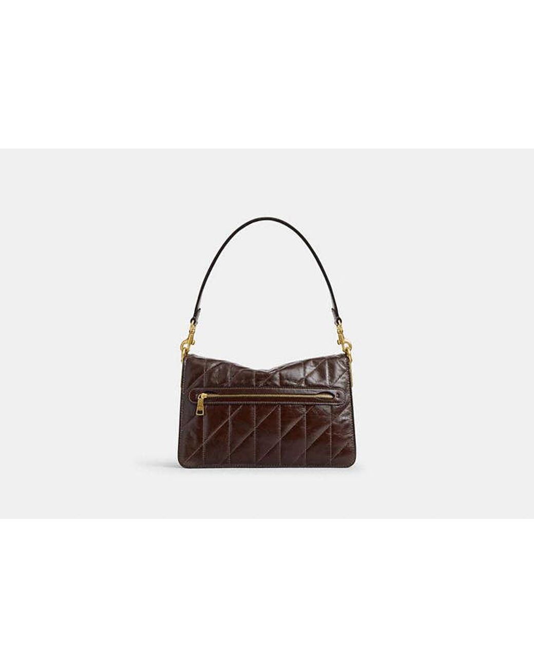 COACH Black Chain Tabby Shoulder Bag With Quilting