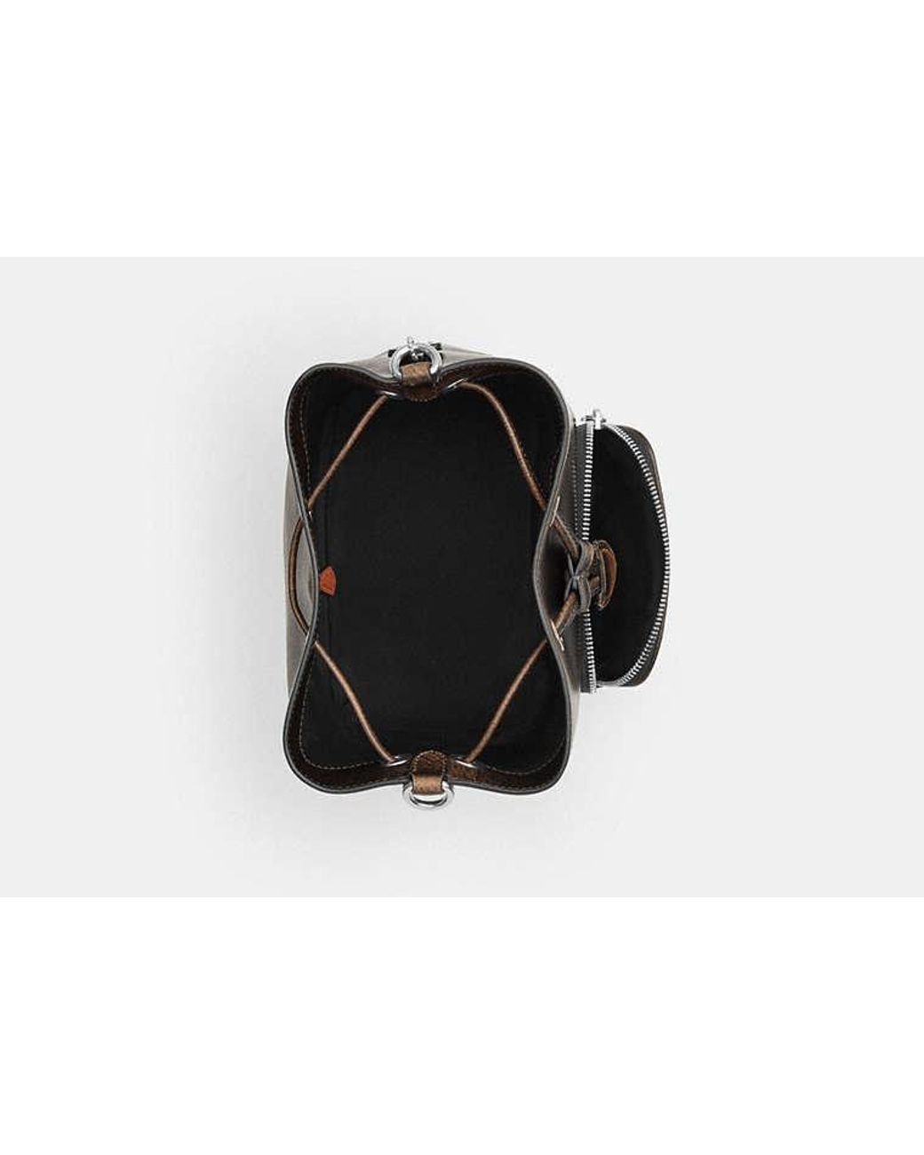 COACH Black Rowan Bucket Bag With Pocket