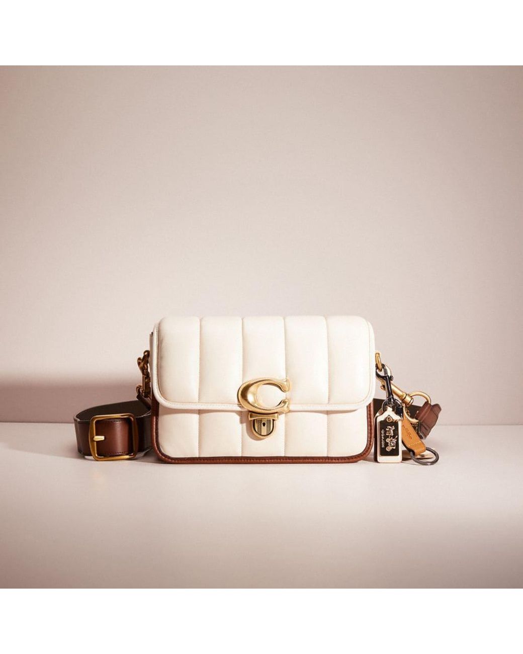 COACH Upcrafted Studio Shoulder Bag With Quilting in Pink Lyst