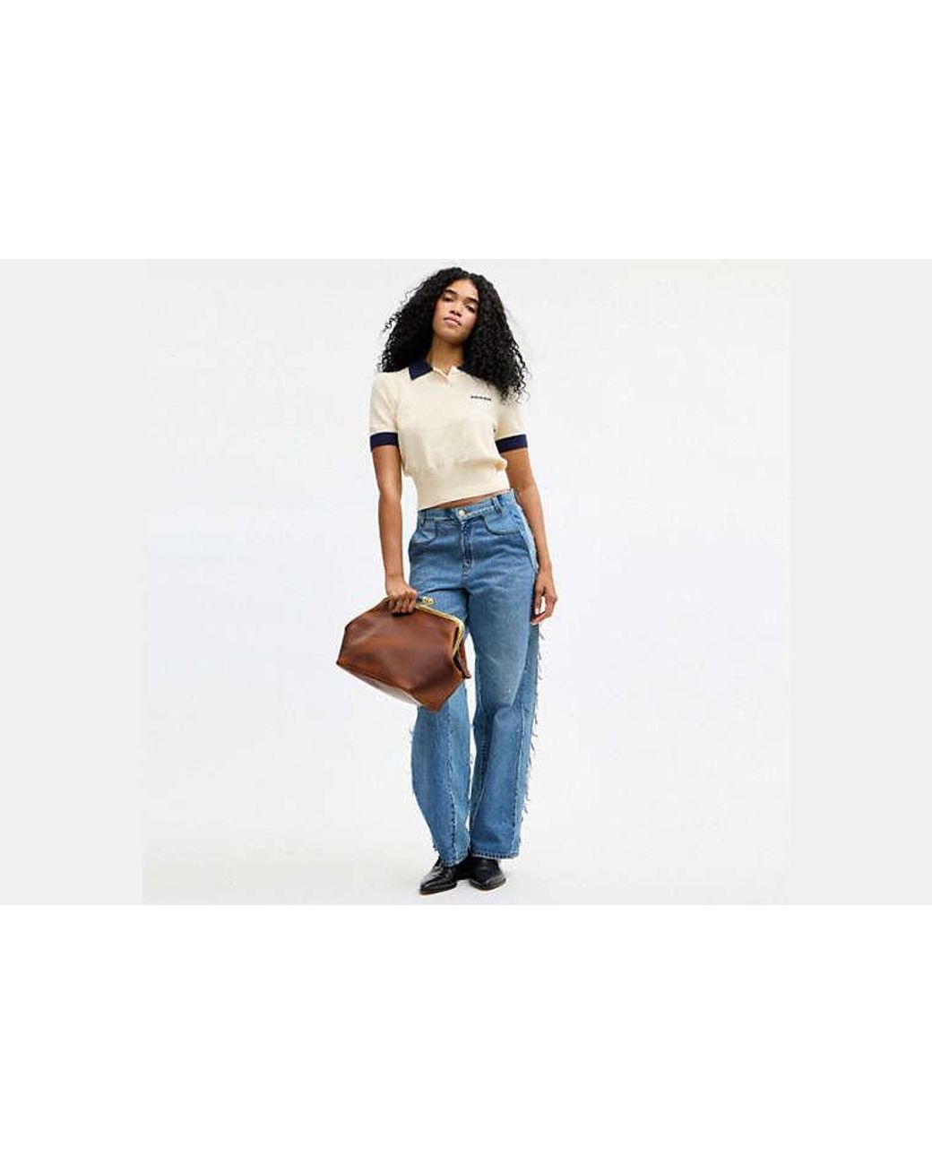 COACH Black Kisslock Frame Bag 27