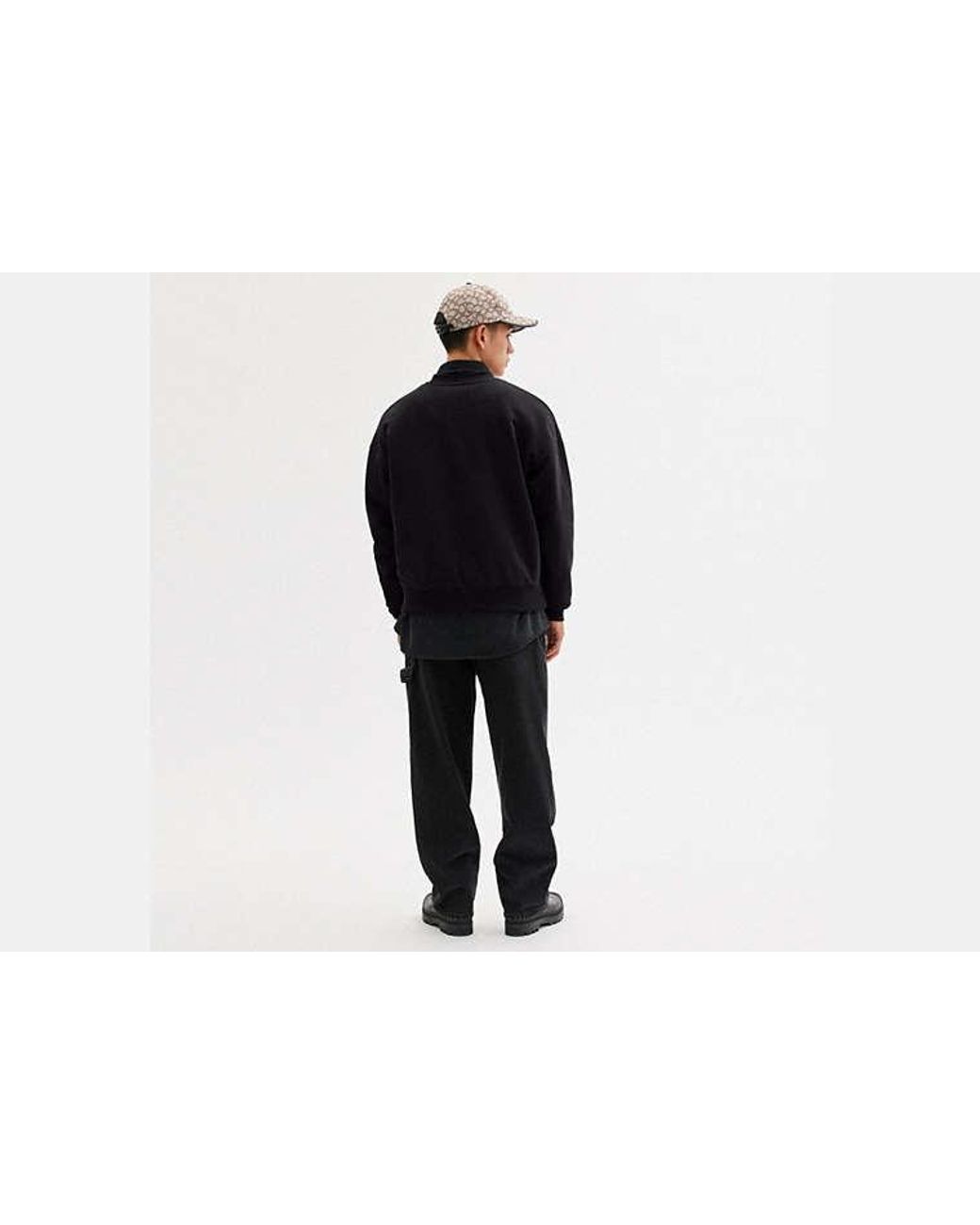 COACH Black Essential Crewneck Top