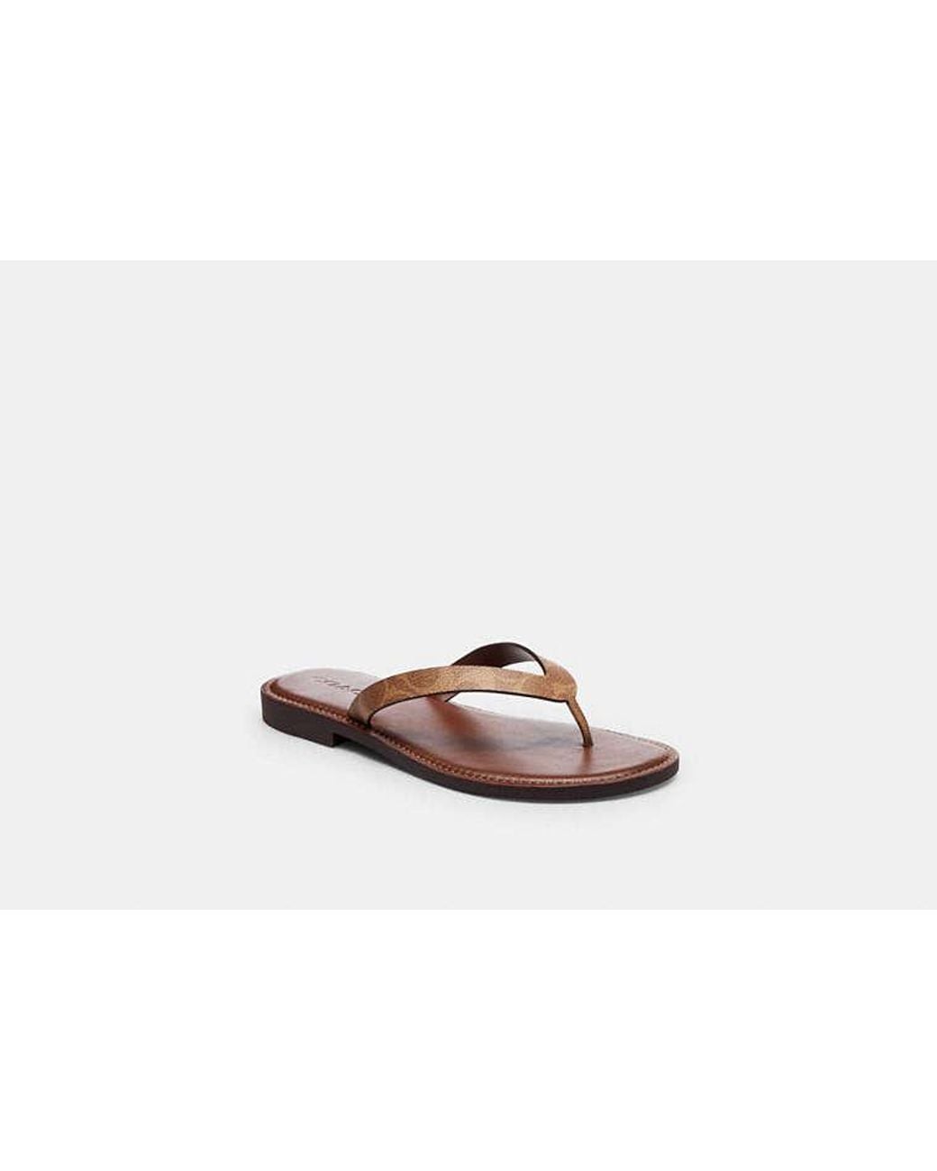 COACH Black Brianna Flip Flop