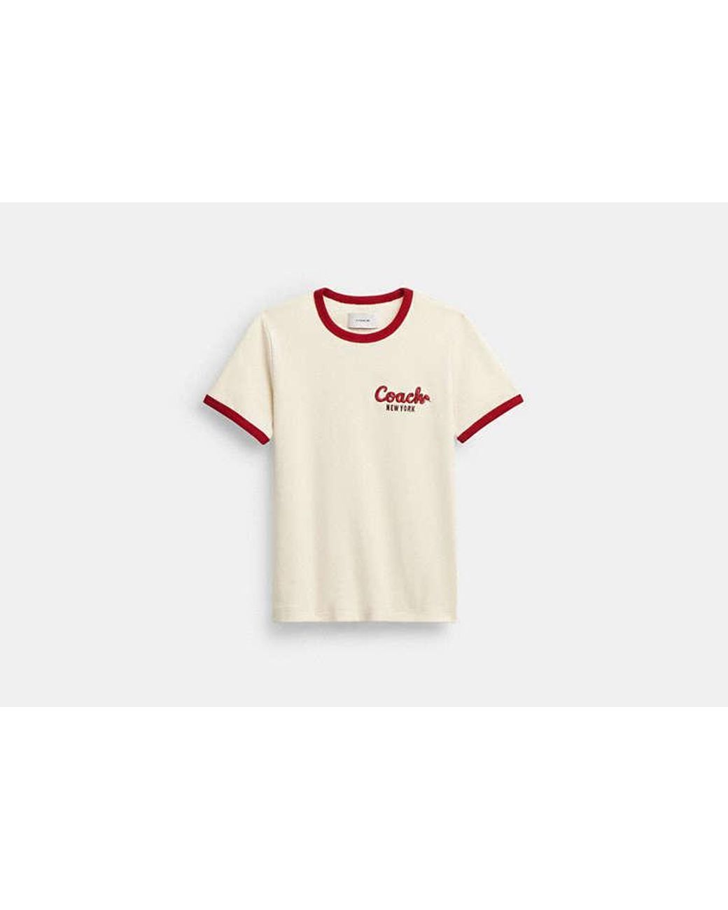 COACH Black New Year Ringer T-Shirt
