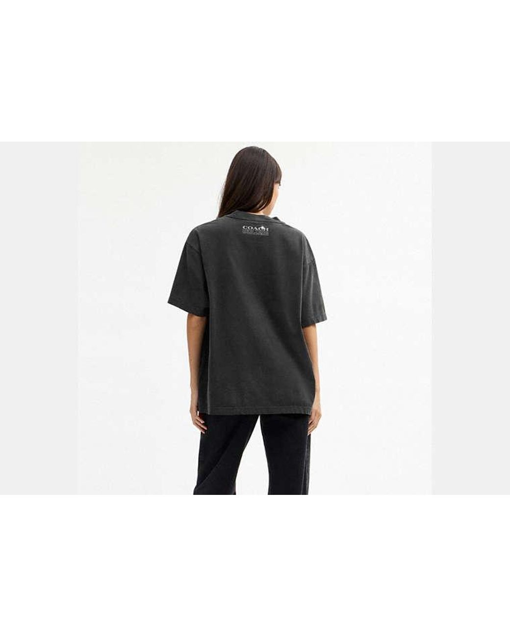COACH Black Hardware Relaxed T-Shirt