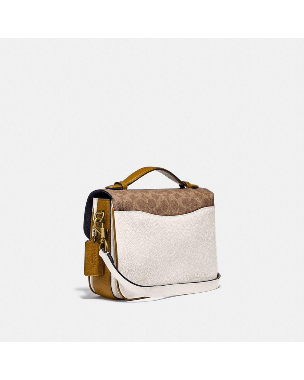 COACH Cassie Crossbody With Signature Canvas Blocking in Brown Lyst