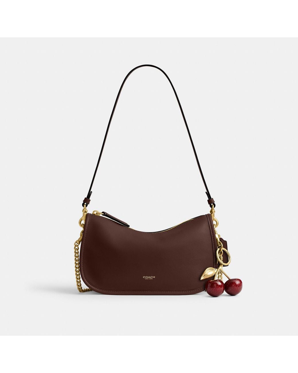 COACH Brown Natural Grain Leather Waverly Bag