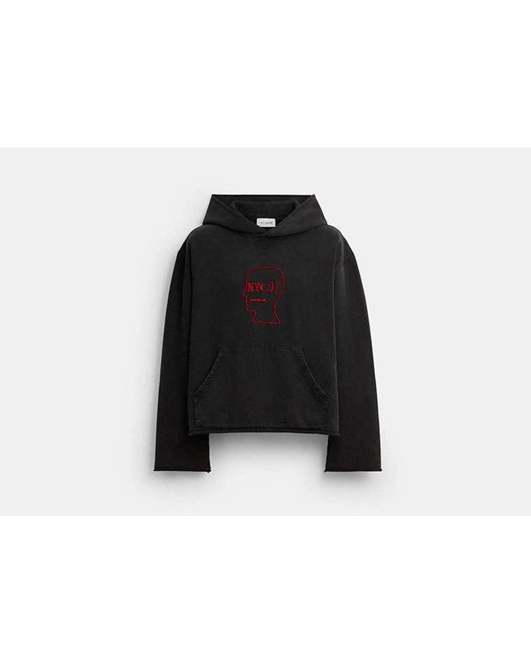 COACH Black Brain Dead Graphic Hoodie for men