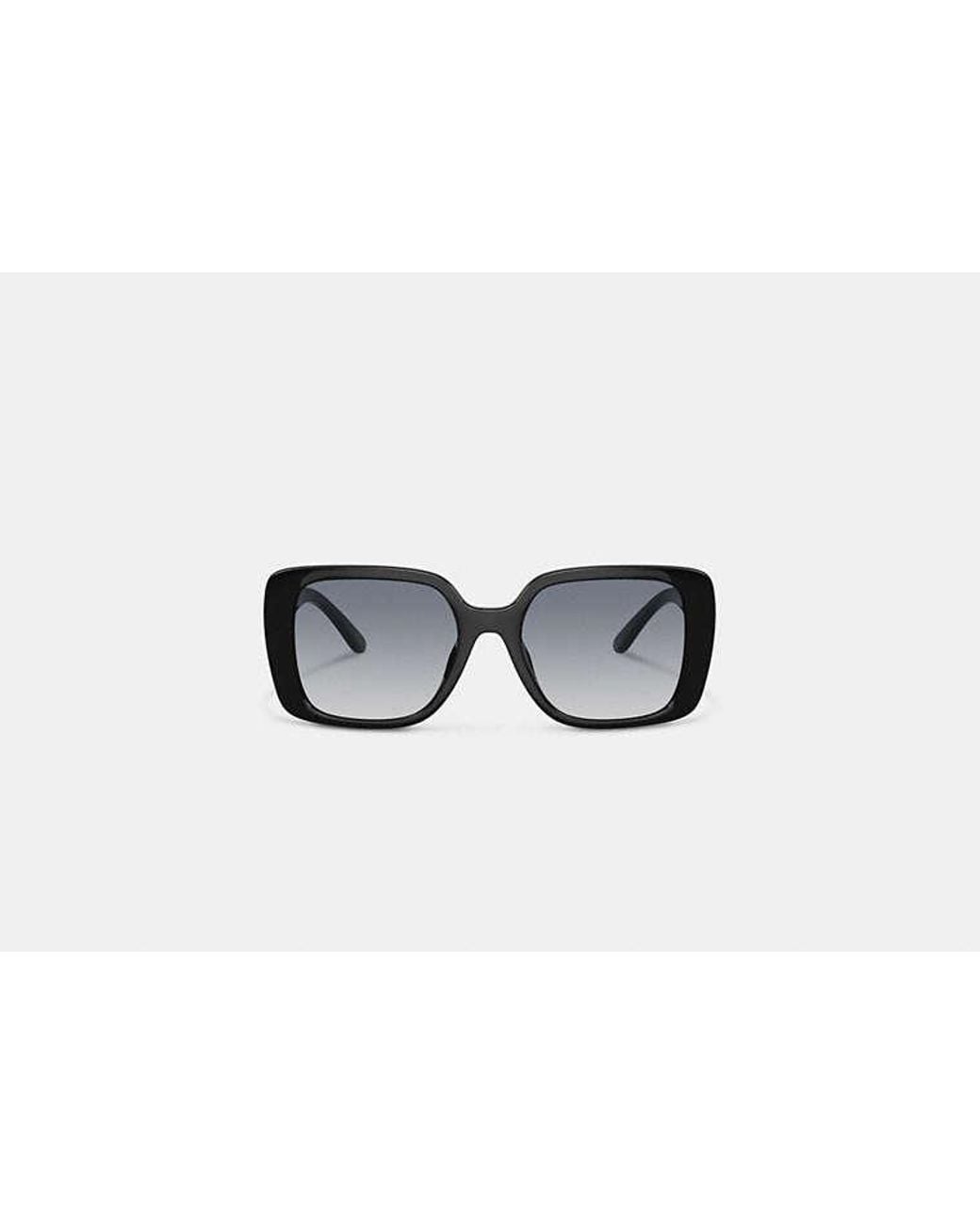 COACH Black Oversized Square Sunglasses