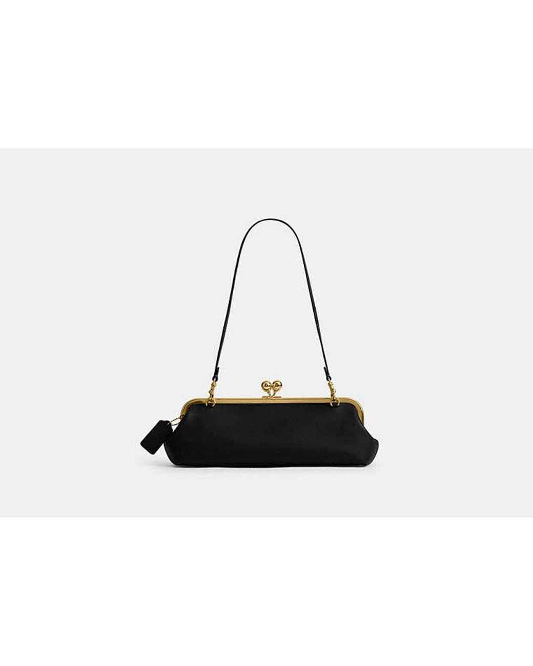 COACH Black Kisslock Frame Bag 30