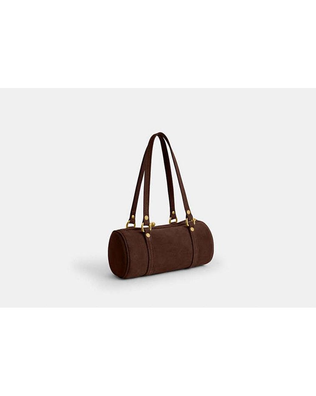 COACH Black Kisslock Barrel Bag 28