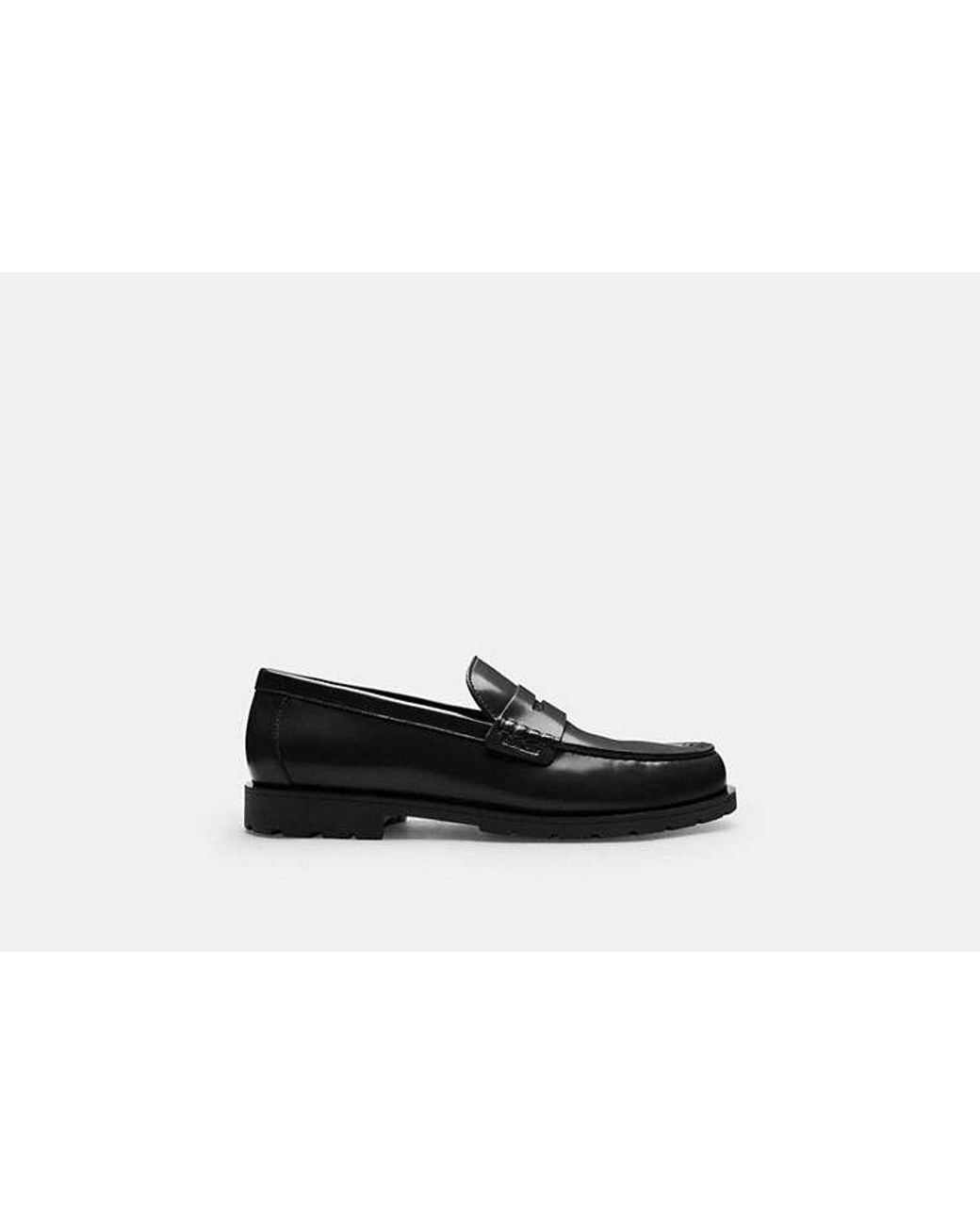 COACH Black Reagan Penny Loafer for men