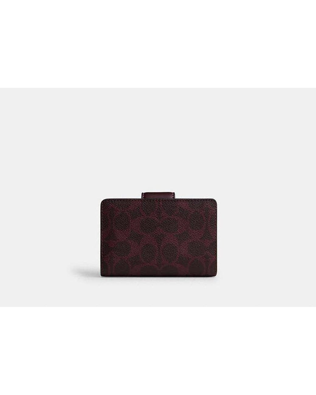 COACH Black Medium Corner Zip Wallet