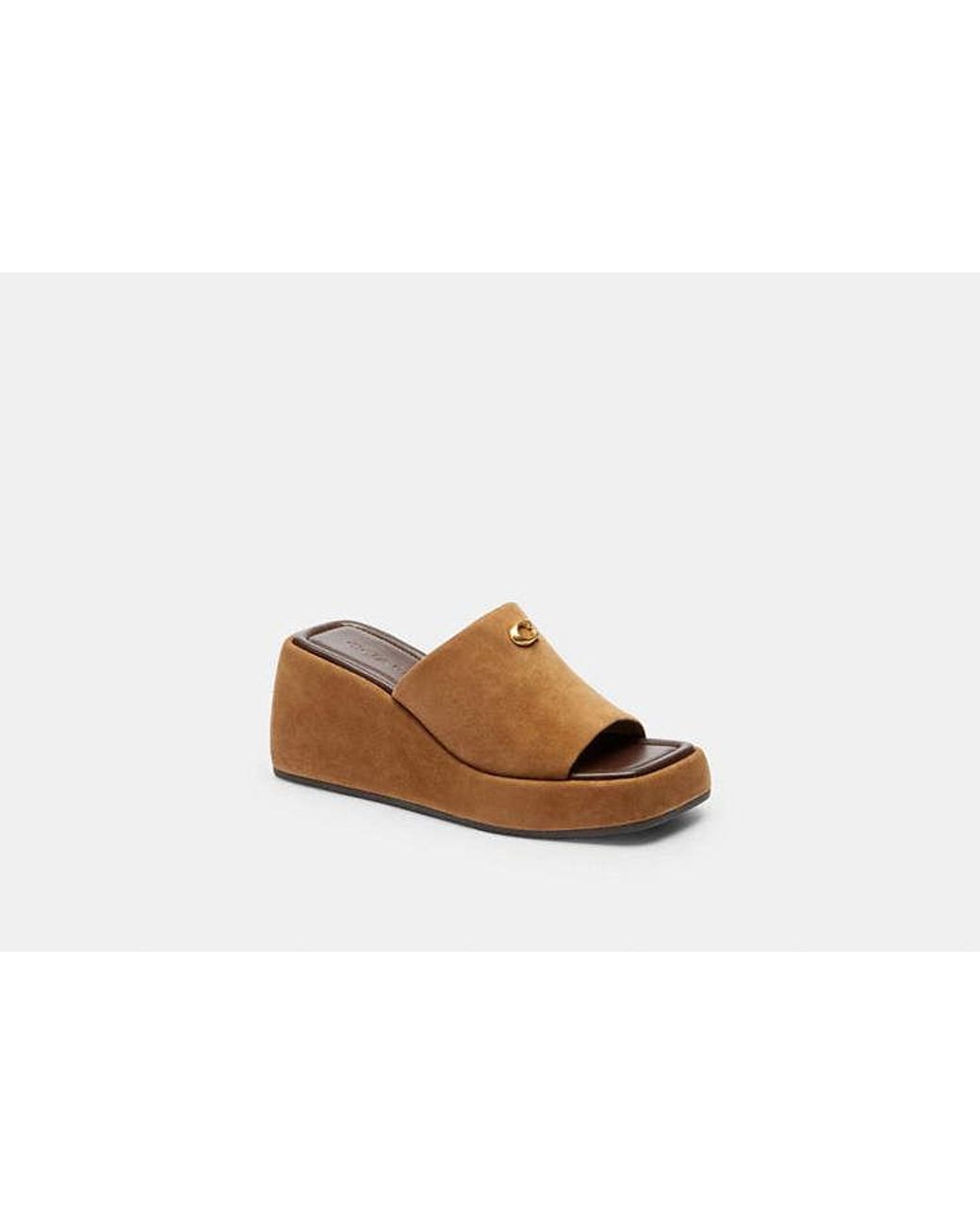 COACH Black Marie Platform Sandal