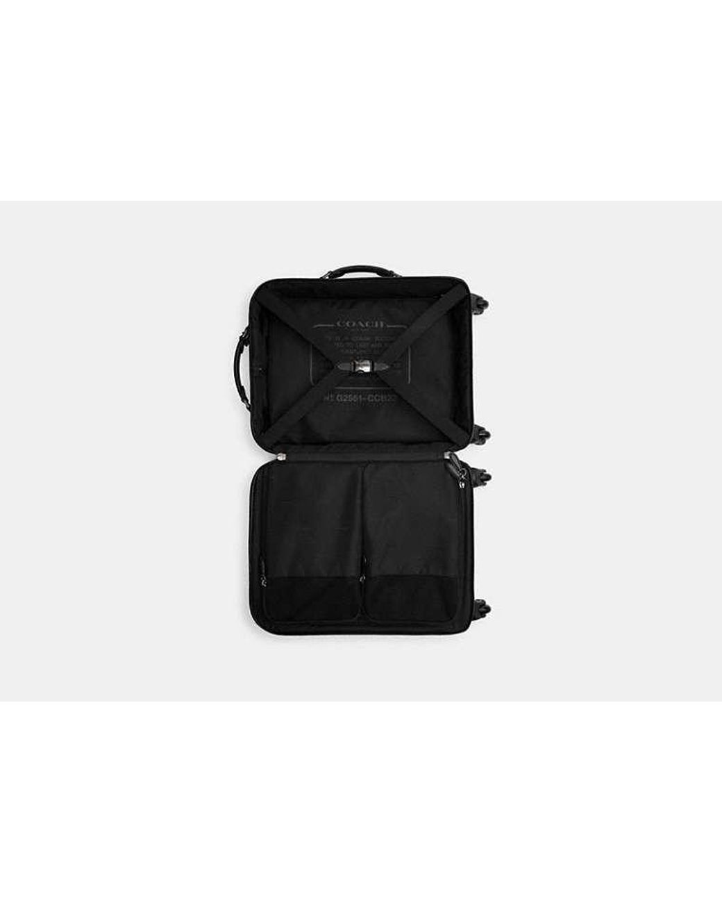 COACH Black Wheeled Carry On for men