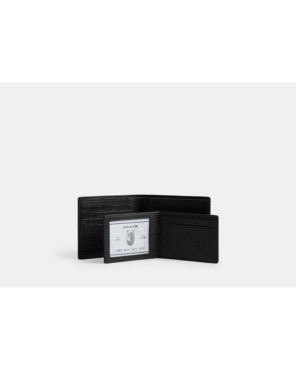 COACH Black 3-In-1 Wallet for men