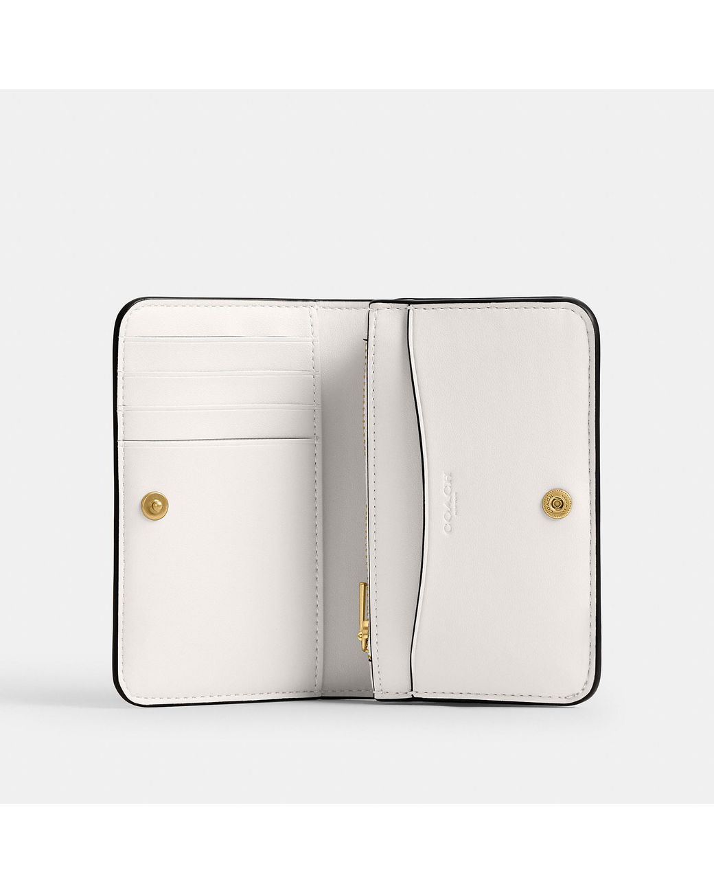 COACH White Essential Slim Card Case