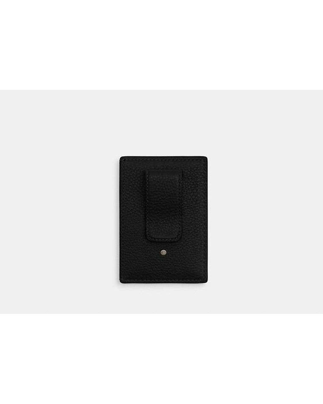 COACH Kartenetui Mit Geldclip Für Männer in Black für Herren