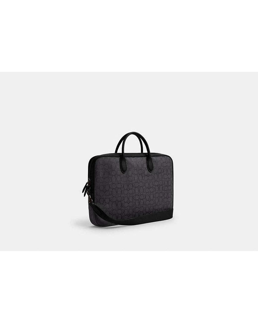COACH Black Theo Work Bag for men