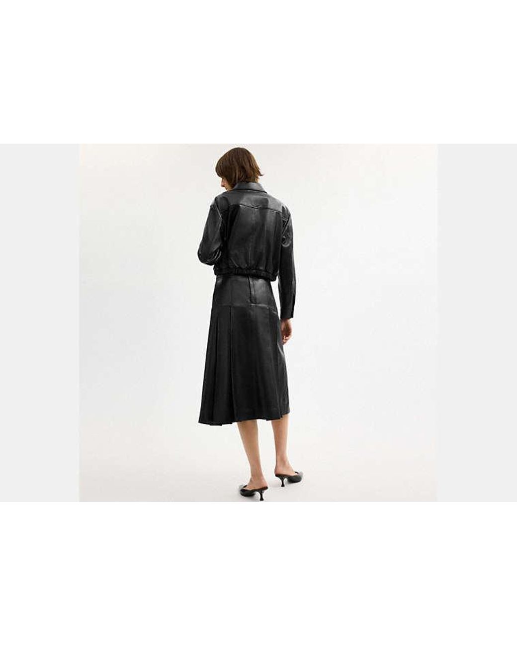 COACH Black Heritage C Cropped Blouson Jacket