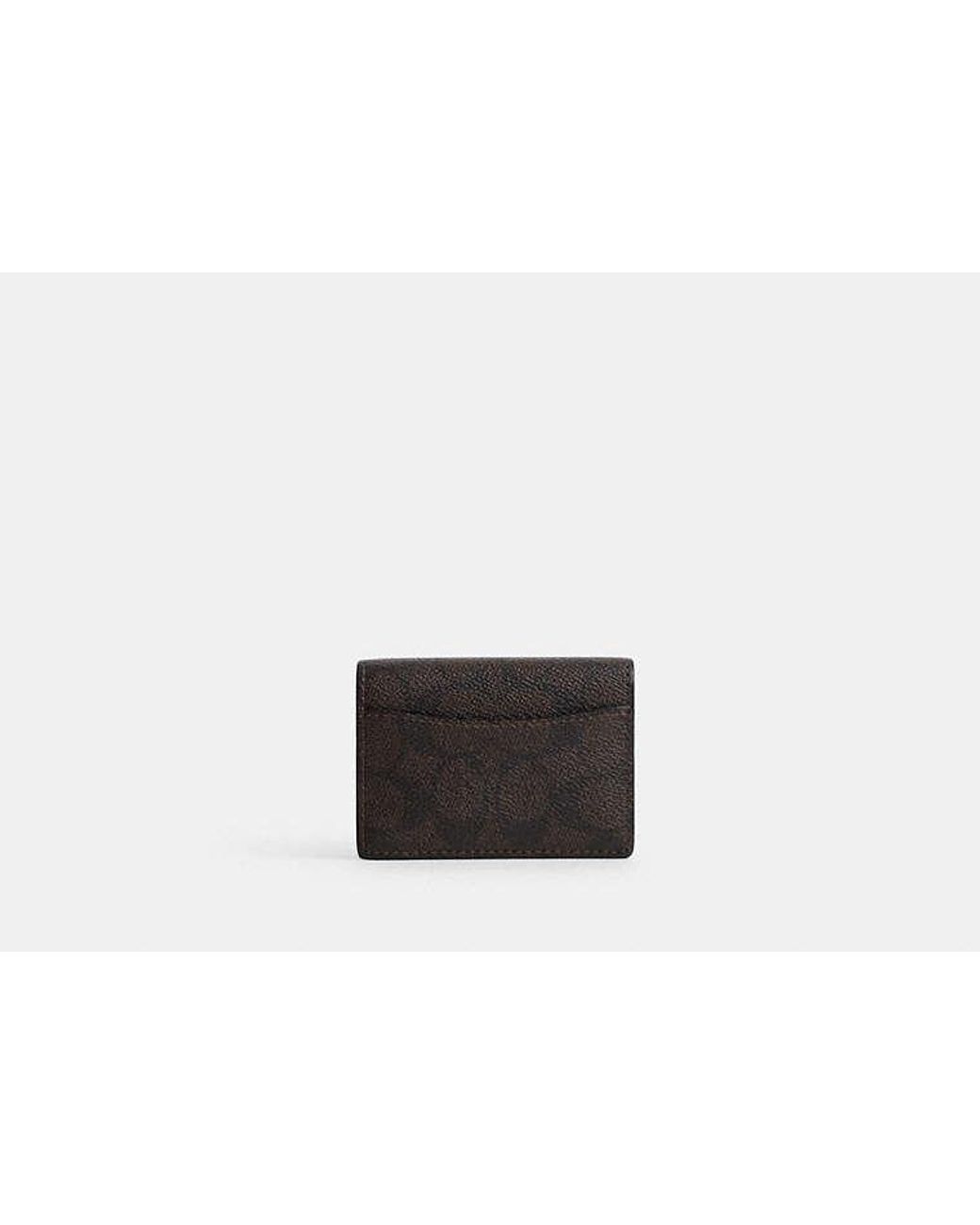 COACH Black Card Case With Charms