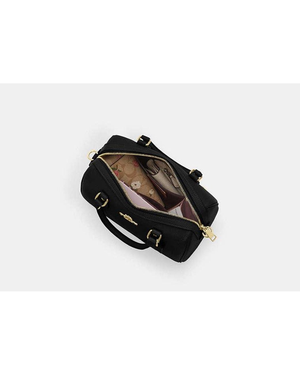 COACH Black Rowan Satchel Bag