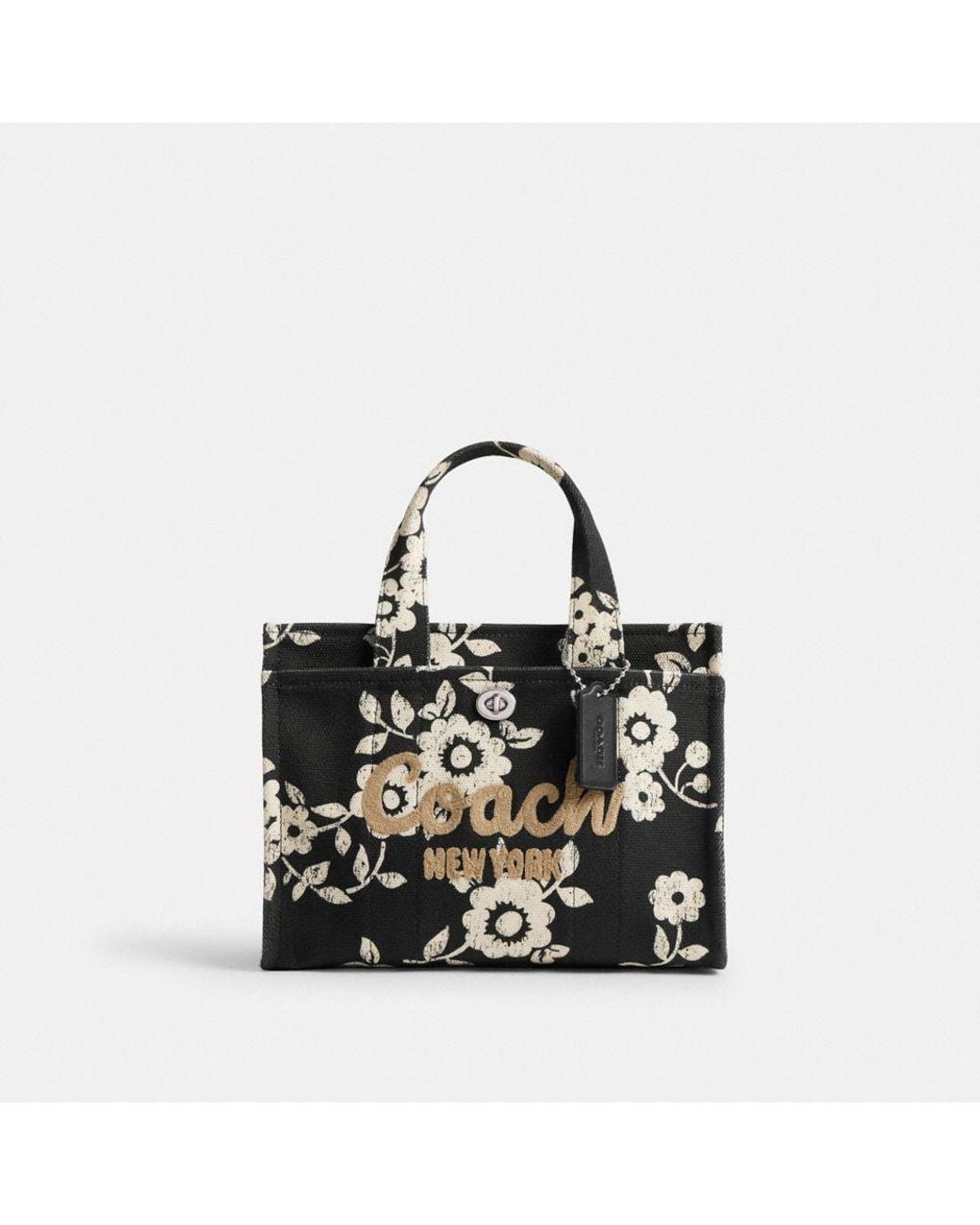 coach-SilverBlack-Cargo-Tote-
