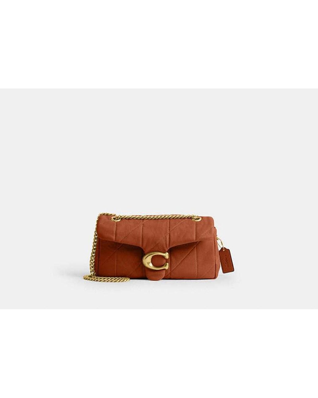COACH Brown Tabby Shoulder Bag 26 With Quilting