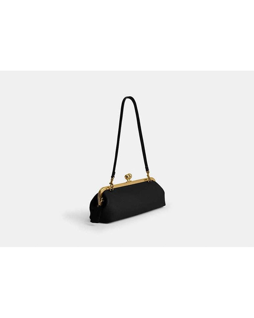COACH Black Kisslock Frame Bag 30