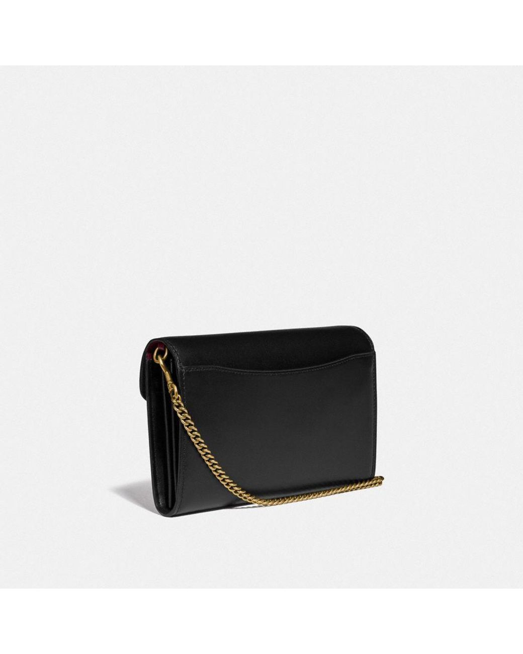 Tabby chain clutch online in colorblock signature canvas