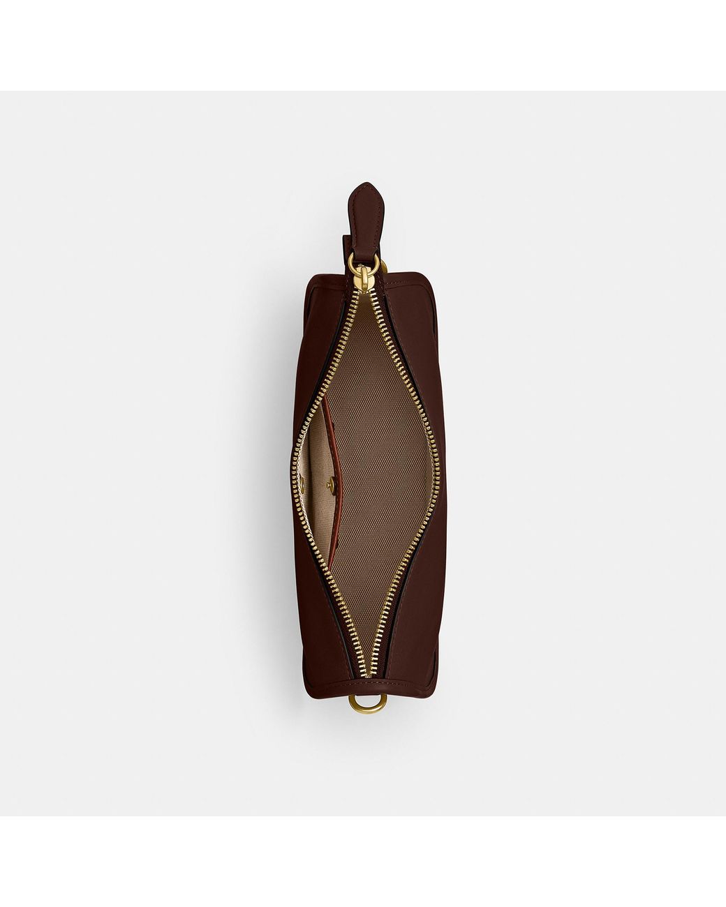 COACH Brown Natural Grain Leather Waverly Bag
