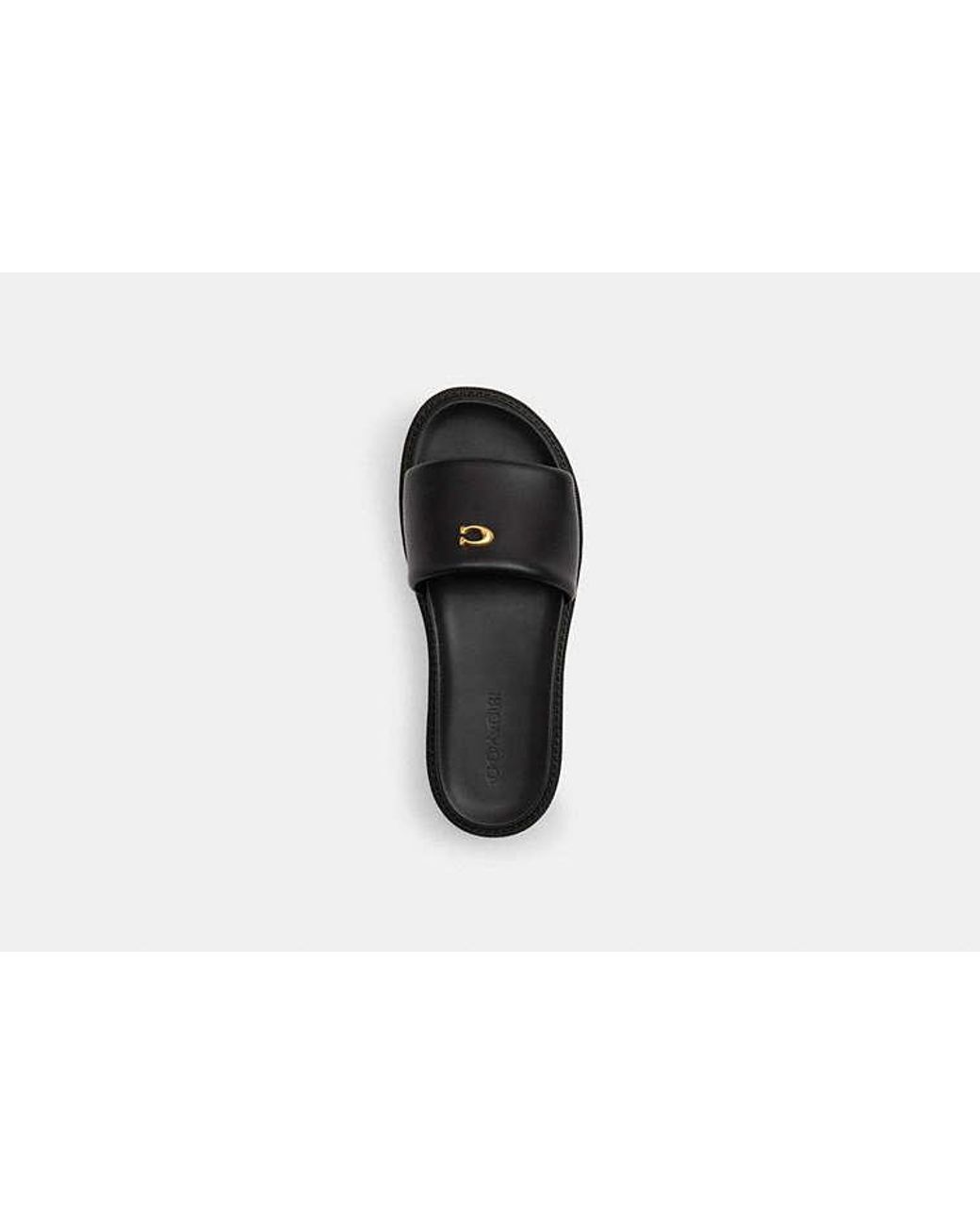 COACH Black Brynn Slide Sandale Für Frauen