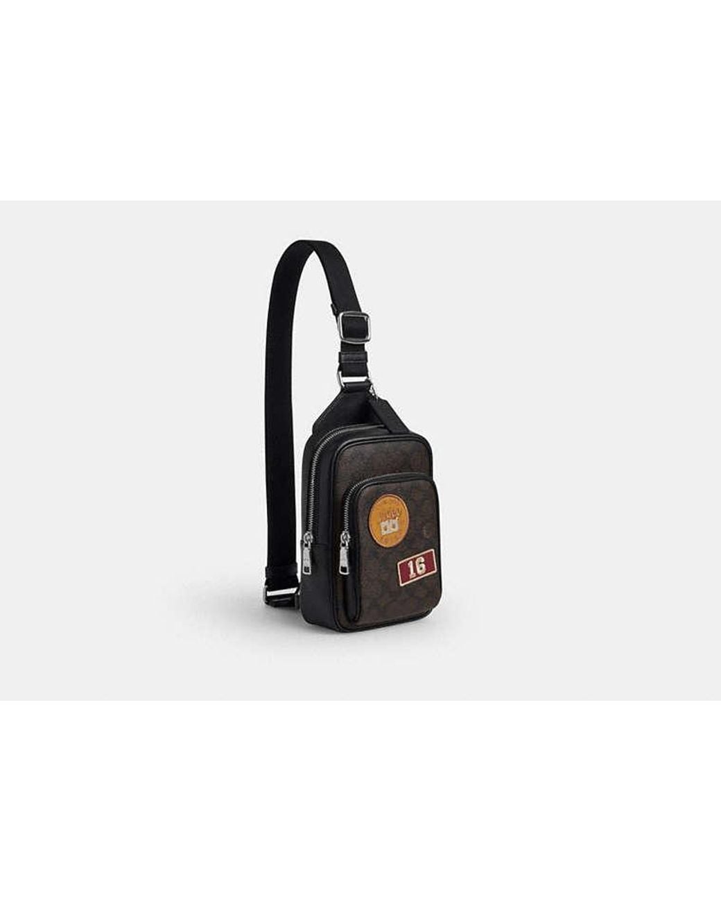 COACH Black Racer Sling Pack for men