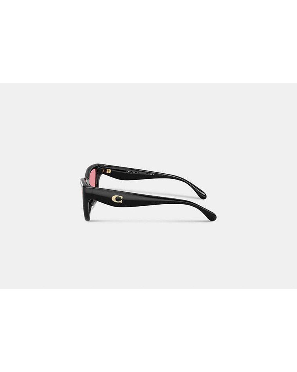 COACH Black C Hardware Cat Eye Sunglasses