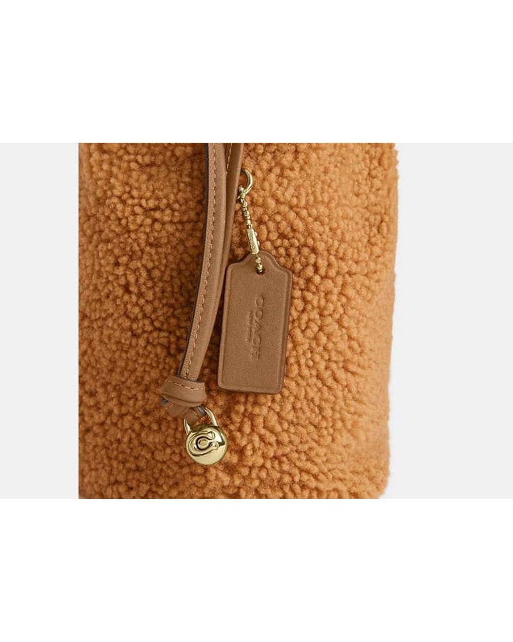 COACH Black Faye Mini Drawstring Bag