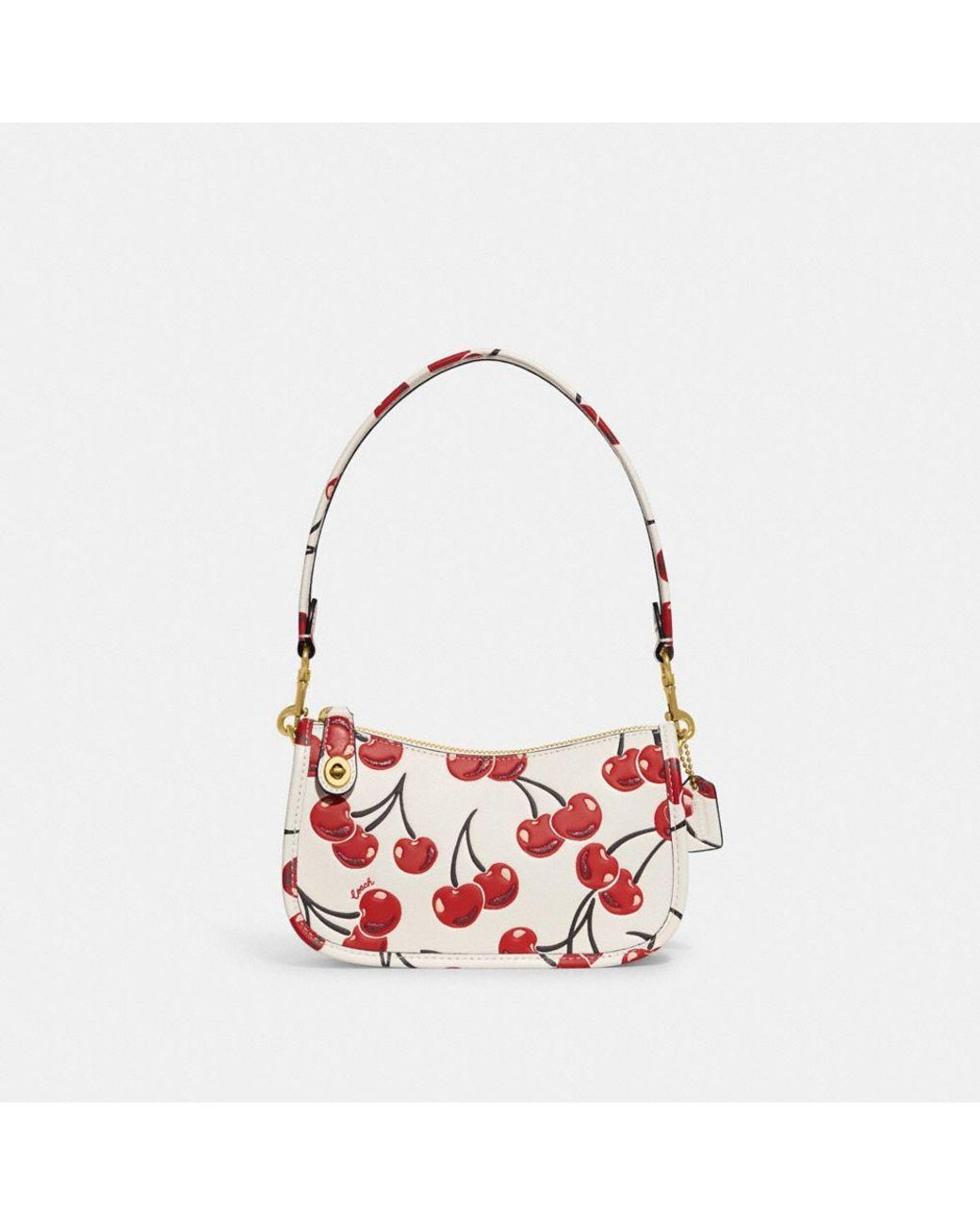 COACH Swinger 20 With Cherry Print in Red | Lyst