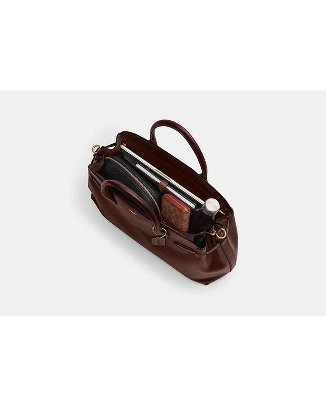 COACH Brown Soft Empire Carryall Bag 48