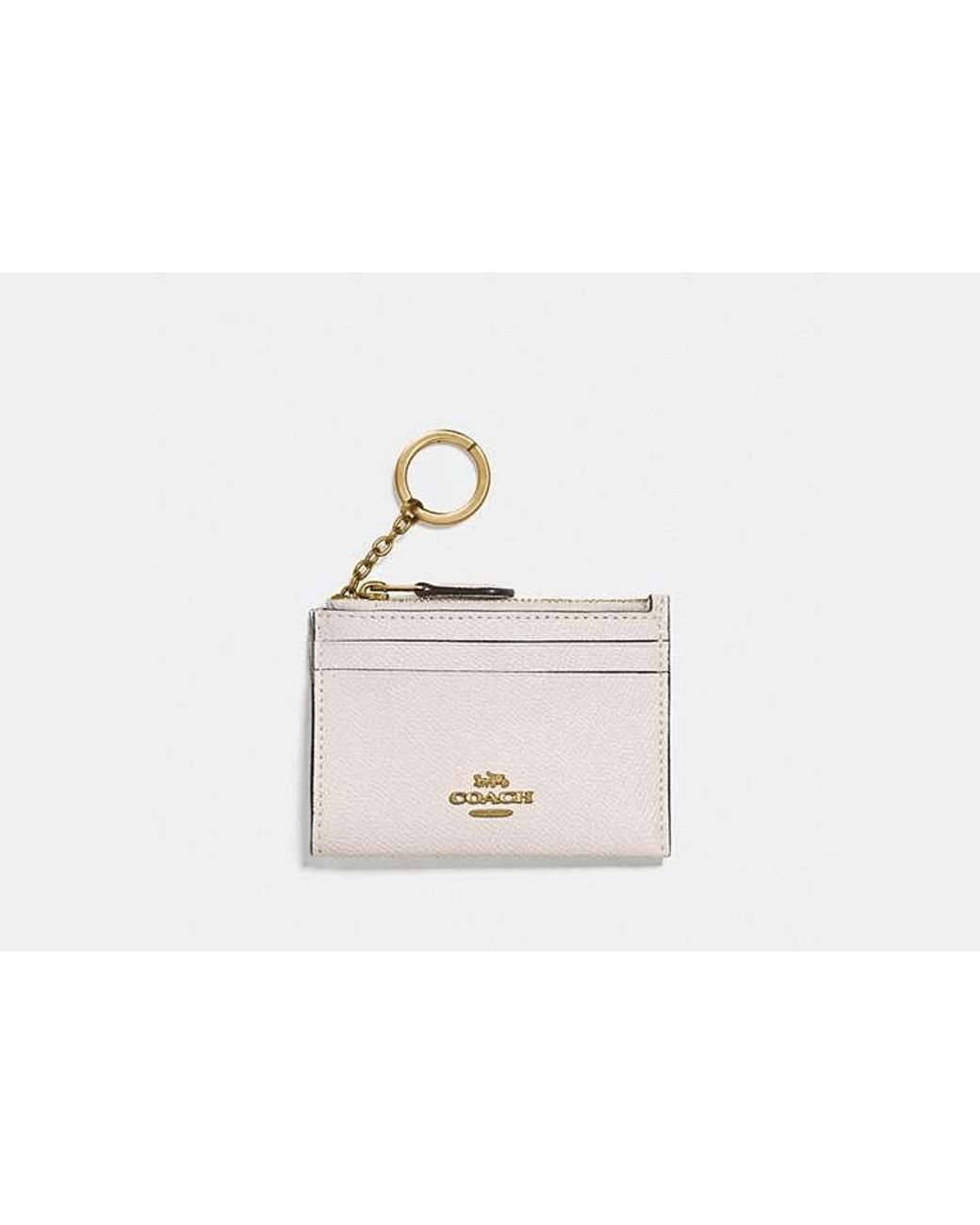 COACH Mini Skinny Id Case in White Lyst UK