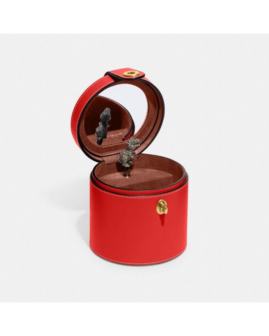 COACH Boxed Jewelry Box in Red | Lyst