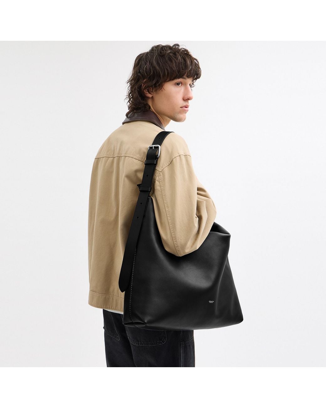 COACH Black Mott Messenger for men