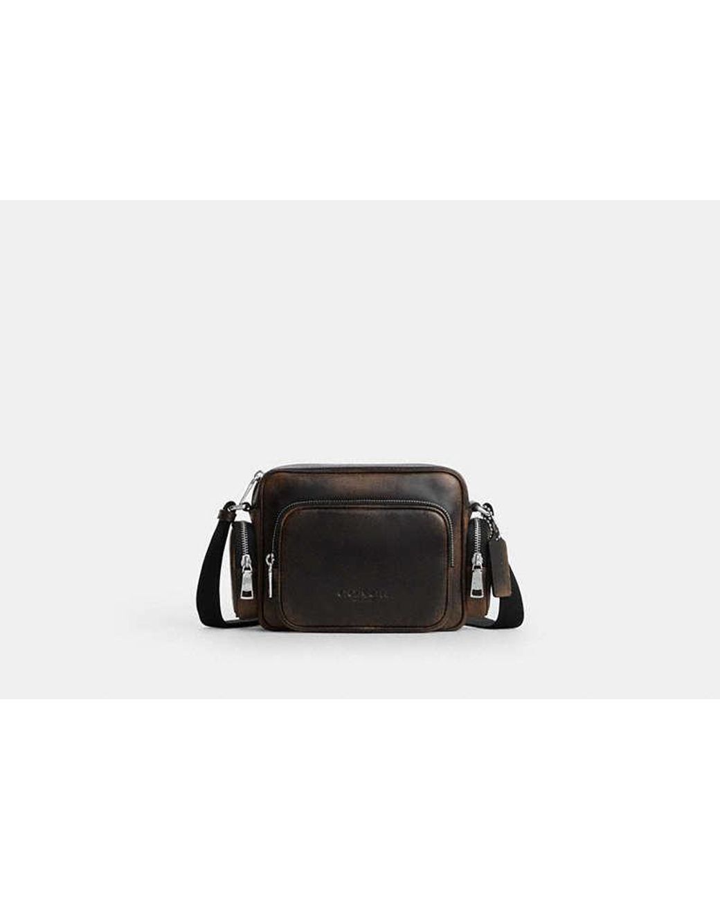 COACH Black Fletcher Crossbody Bag for men
