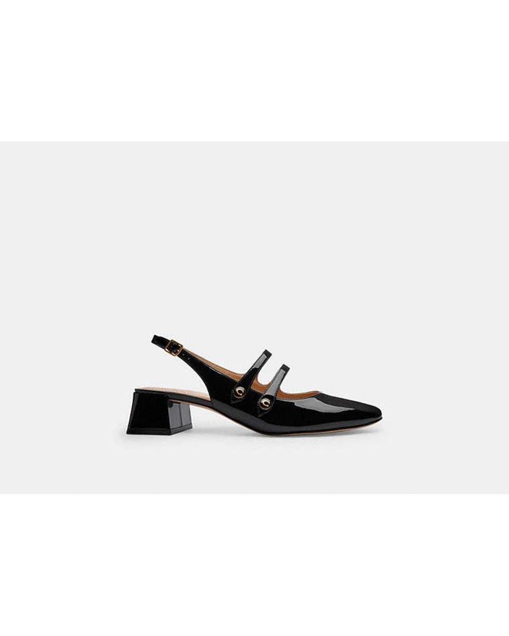 COACH Black Winley Slingback Mary Jane