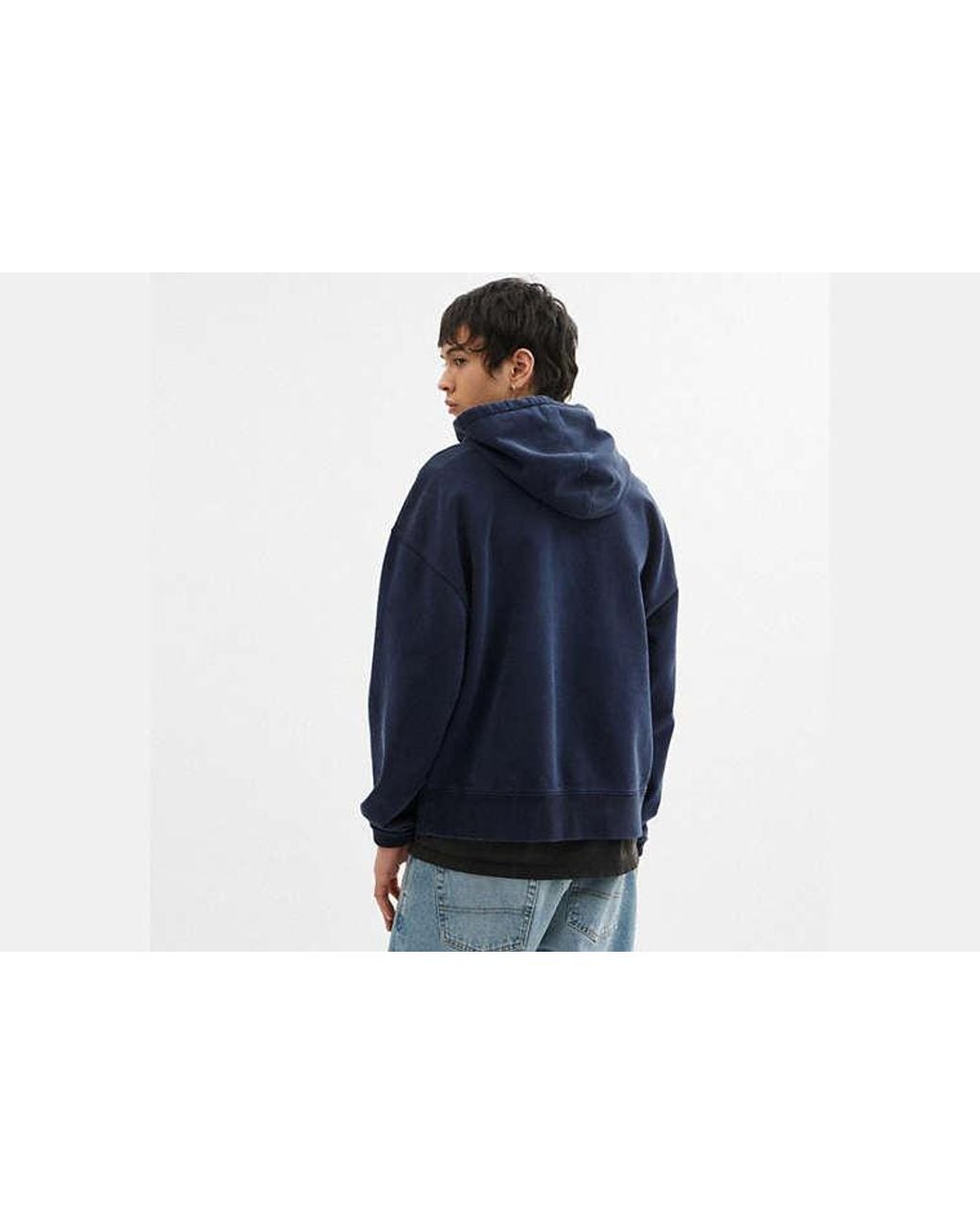 COACH Blue Horse And Carriage Hoodie