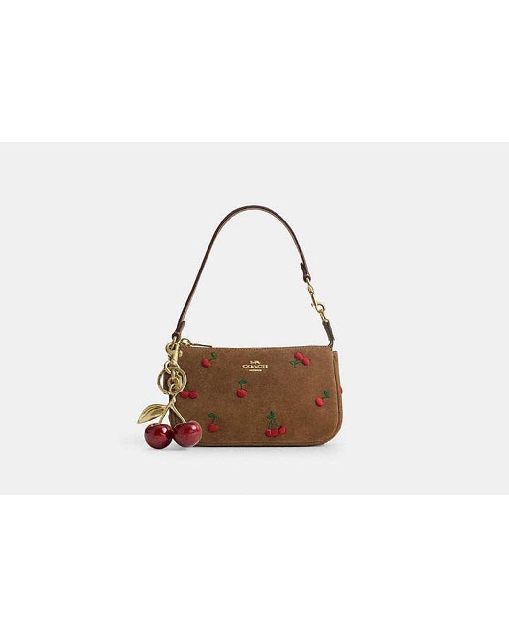 COACH Black Nolita 19 With Cherry Embroidery
