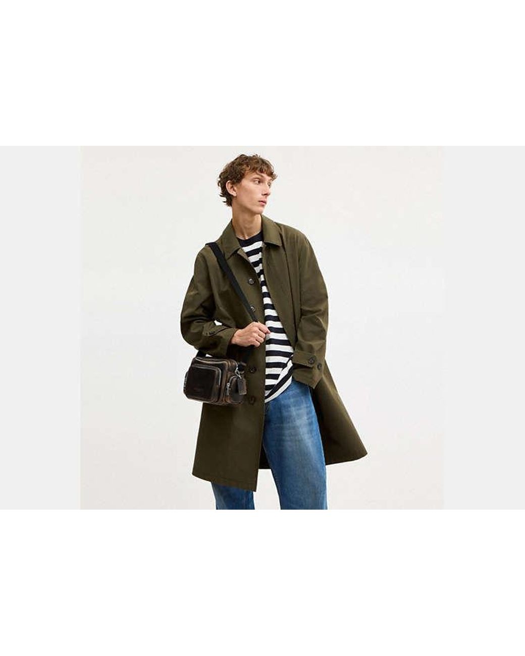 COACH Black Fletcher Crossbody Bag for men