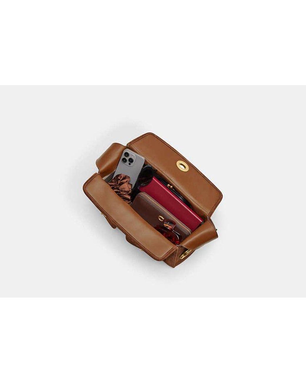 COACH Black Turnlock Haversack Bag