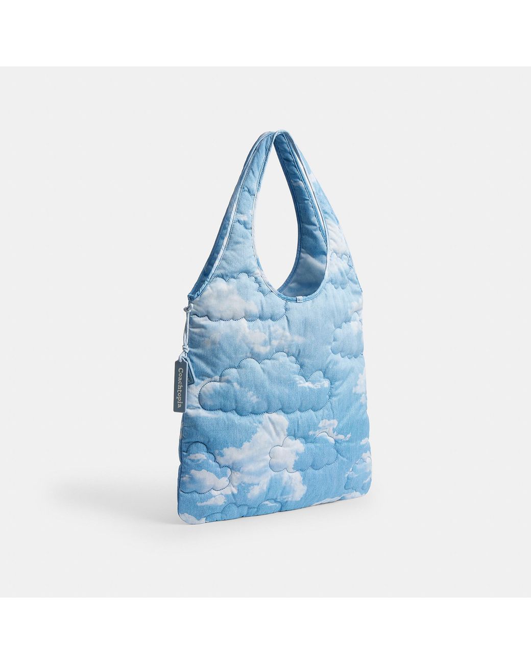 Coachtopia Coachtopia Loop Quilted Flat Tote Bag With Cloud Print