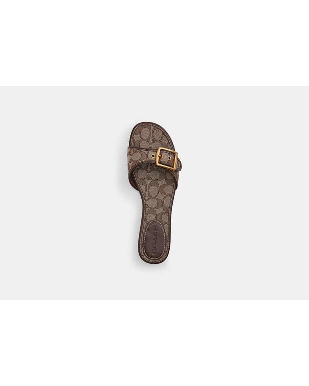 COACH Black Margot Flat Sandal